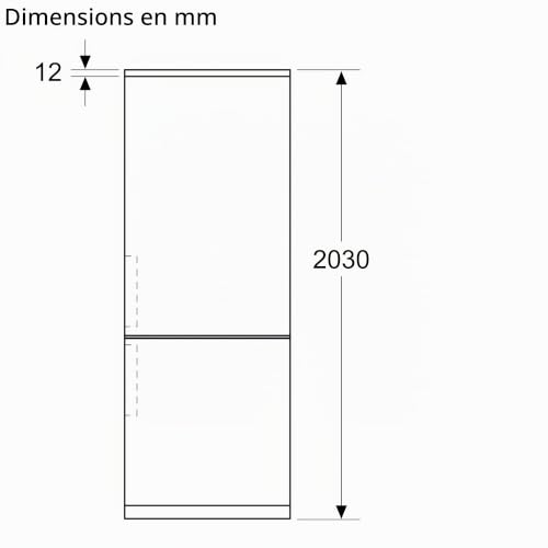 Bosch Série 4 KGN492IAF Réfrigérateur-congélateur 203 x 70 cm