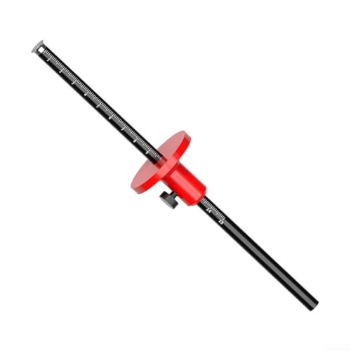 Jauge de marquage en alliage d'aluminium avec traceur de roue pour le travail du bois, adaptée pour la mesure précise de la mortaise et le dessin au trait parallèle