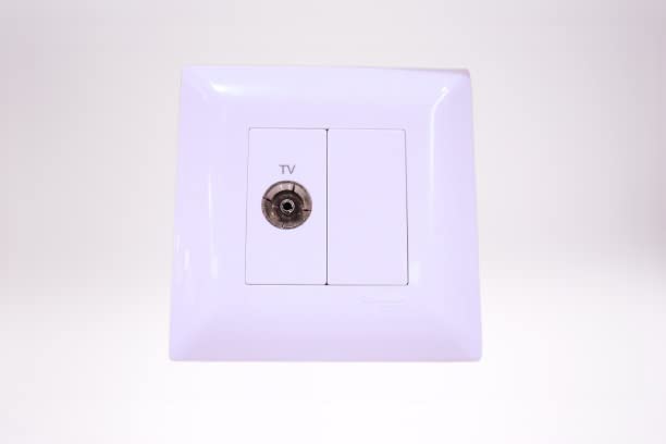 Schneider Electric -Livia (White) TV Socket + Blank/Switch ~-image-39