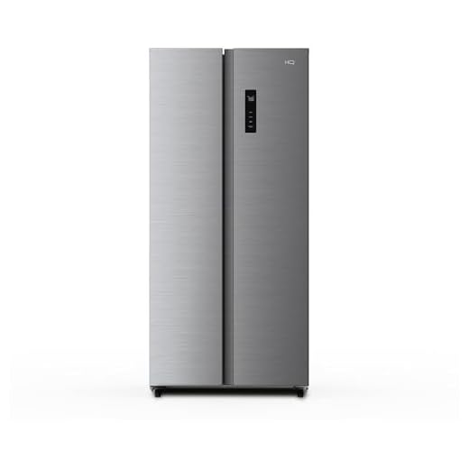 Geladeira Refrigerador HQ Frost Free Side By Side 480 Litros Inox HQ-480SBSFFK (127V)