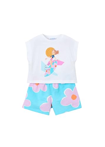 Mayoral Conj. Short Volantes para niña (Lilac, 9 años)