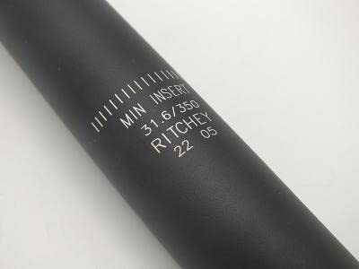Ritchey Wcs 31.6Mm X 350Mm Aluminum Alloy Seatpost Black Sidebinder #TOP5
