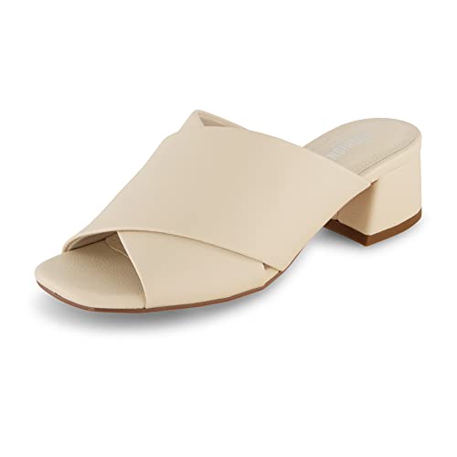 Sandale Talon Bloc Anti Mal de Pied Mousse Mémoire Larges Largeurs