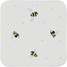 Price & Kensington Sweet Bee Set of 4 Coasters, Multicolor, 0059.645