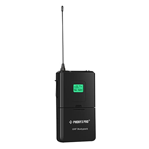 Image of Phenyx Pro PTU-5000 561.6MHz Wireless BodyPack Transmitter, 260ft Operation Coverage