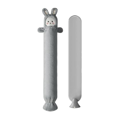 カバー付き湯たんぽ - 長いウサギのぬいぐるみウォーマーポーチ、首、肩、腹部、脚、手用のソフトサーマルバッグ |再利用可能な加熱ボトル女性男性子供学校オフィス旅行キャンプけいれん再