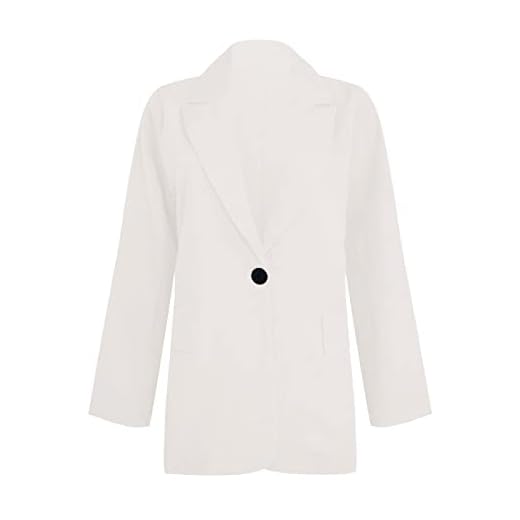 Trajes de Chaqueta Mujer y Blazers para Mujer; Manga Larga Slim Fit Talla Grande Blazer 5XL Solapa con Bolsillo Blazers Otoño Business Trajes Chaqueta Invierno Fiesta Boda Trajes de Chaqueta