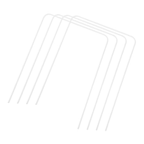 BESPORTBLE 4 Pack Croquet Wickets White Replacement Parts for Standard Size Hoops Easy to Install