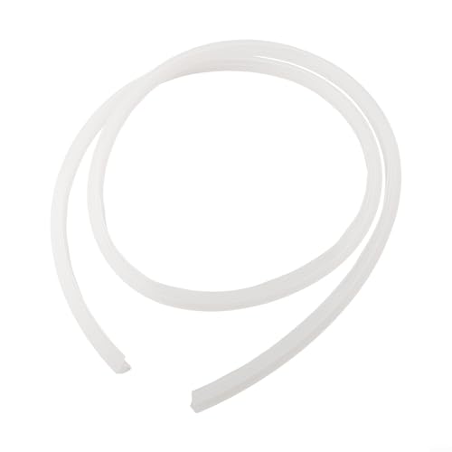 Striscia di ricambio in gomma per porte del bagno e doccia, 2 m, 612 mm, adatta per fondo in vetro per evitare perdite d'acqua e penetrazione del vento (6 mm)