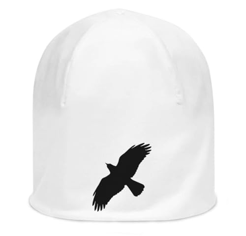Bonnet blanc en coton léger Crow Art pour vos activités de plein air et moments de détente