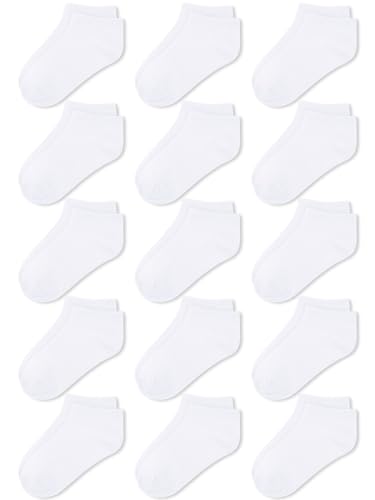 Cooraby 15 Paare sneaker socken kinder Jungen Kurze Socken Kinder...