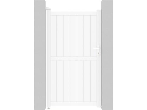 Puerta jardin aluminio Lola - 101.2 x 180.9 cm - Blanco