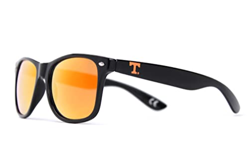 NCAA Tennessee Volunteers TENN-5 Black Frame, Orange Lens Sunglasses, Black, One Size