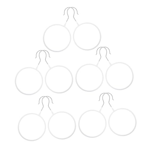 IMIKEYA 10pcs Circle Scarf Ring Hangers Belt Ties Hanger Scarf Organizer for Closet Easy Access