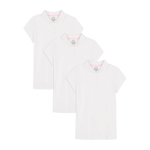 Girls' School Uniform Multipack Short Sleeve Soft Jersey Polo