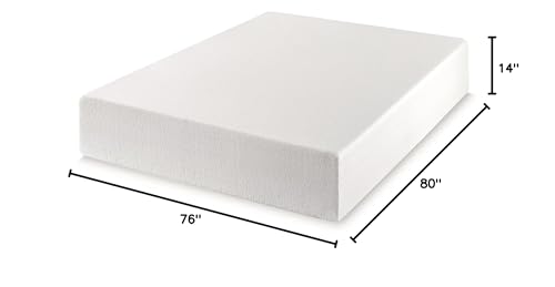 Image of Best Price Mattress 14 Inch King Mattress Bed-In-A-Box, Green Tea Memory Foam