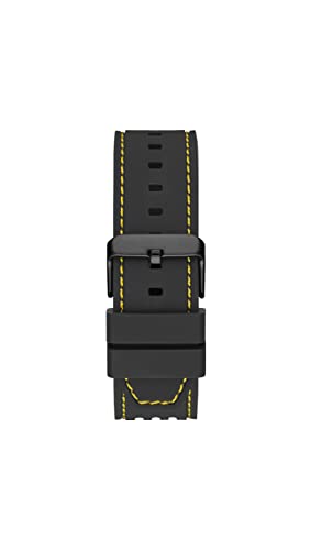 Guess Men's 44mm Watch - Black Strap Black Dial Yellow Case Guess Men's 44mm Watch - Black Strap Black Dial Yellow Case - Image 8