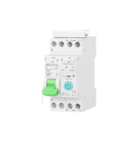 Disjoncteur 1P 10A rail DIN pour couper l'éclairage domestique à distance