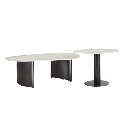 Image of Wakefit Center Table | 1 Yr Warranty | Coffee Table for Living Room Wooden, Tea Table for Living Room Wooden, Sofa Table, Free Installation from Brand, Modern Multi-Functional & Wobble-Free(Mocca)