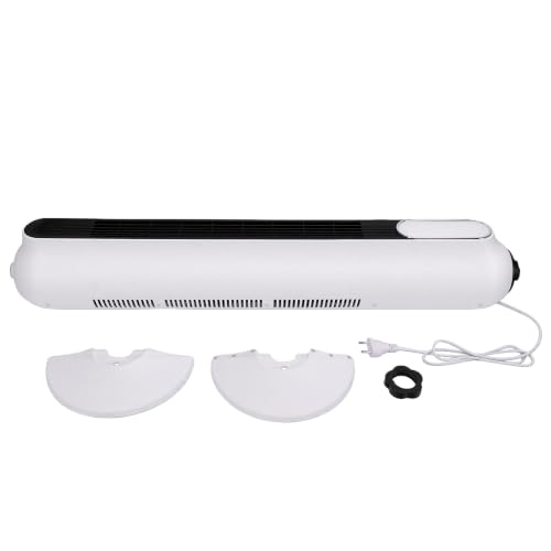 Naroote Ventilador de Torre Portátil, Ventilador de Pie sin Aspas con Temporizador, Oscilación de 90°, 3 Velocidades, Funcionamiento Silencioso, Diseño Programable, para la Oficina (Enchufe de la UE