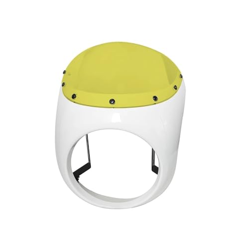 Pare-brise phare moto 7 pouces rouge blanc pour vos virées du week-end