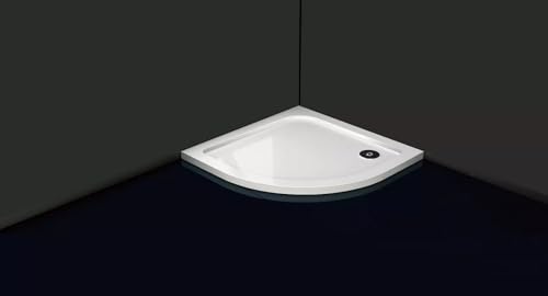 Quadrant Shower Enclosure 900mm White Stone Tray (900 x 900mm Shower Tray)