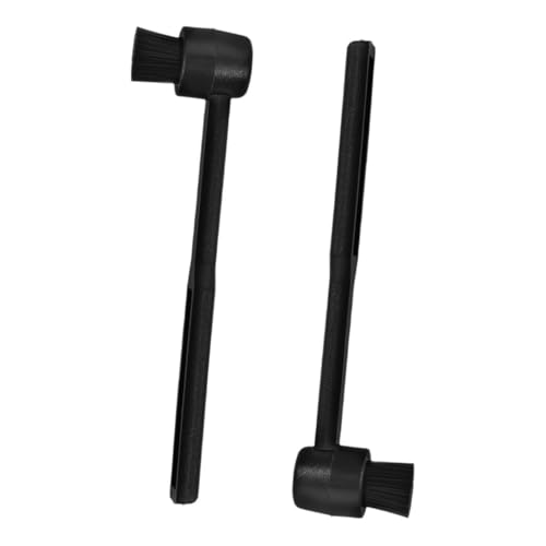 BRIGHTFUFU 2Pcs Vinyl Cleaning Brush Tool Static Record Stylus Brush for Turntable Compact Portable Vinyl Record Cleaner Accessories Compatible with Retro Phonographs