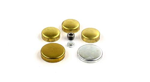 Brass Freeze Plug Set Compatible with Mercruiser 3.0 3.0L 2.5 2.5L 150 181