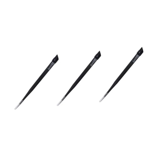 DIYEAH 3piezas Pinzas Para Uñas De Cabeza Recta Pinzas Para Gemas De Acero Inoxidable Para Decoración De Uñas Diy