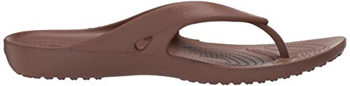 Image of Crocs Women's Kadee II Flip Flops, Sandals for Women, Bronze, 9