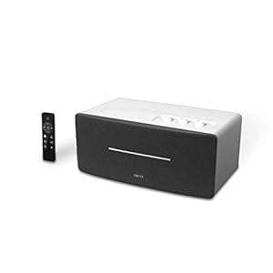 Edifier D12 compact stereo luidsprekersysteem (70W) met Bluetooth 5.0 en infrarood afstandsbediening – perfect voor eetkamer, keuken en werkplek.,Wit