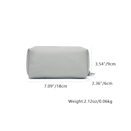 Image of Pencil Case Durable Oxford Pencil Pouch for Pens School Supplies (Light Gray,Oxford)