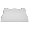 septillar Napfunterlage Katzen Hund, 52×30 cm Silikon wasserdichte Futterunterlage rutschfeste Futternäpfe Wassernapf Katzenmatte (Hell Grau)