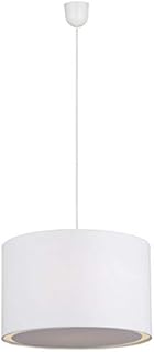 BRILLIANT lamp Clarie Pendant Light 40cm White 1x A60, E27, 60W, Suitable for Standard Lamps (not Included) | Scale A ++ to E | Adjustable in Height/Cable can be Shortened