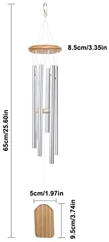 Windspiele für den Außenbereich, Aluminiumrohre, Windspiele, Garten-Windspiele mit natürlichem, entspannendem, beruhigendem Klang