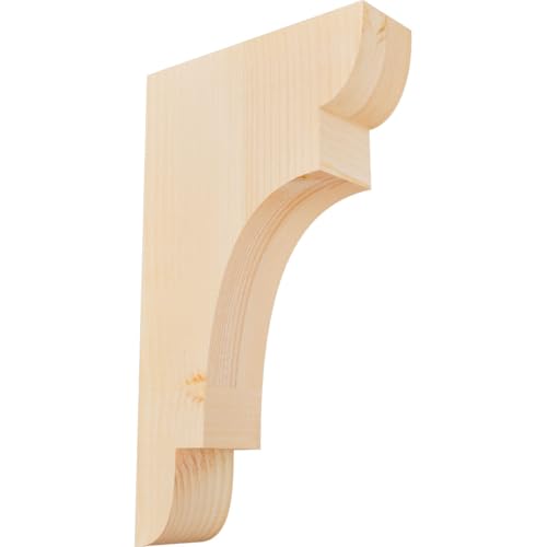 Ekena Millwork COR04X12X20NEB00SDF 3 1/2"W x 12"D x 20"H New Brighton Smooth Corbel, Douglas Fir