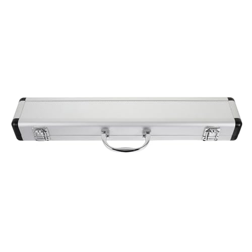 Étui pour flûte étanche et antichoc en aluminium argenté
