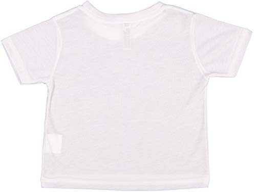 Sublivie Toddler 100% Polyester Crew Neck Short Sleeve Sublimation T-Shirt, White, 2T2