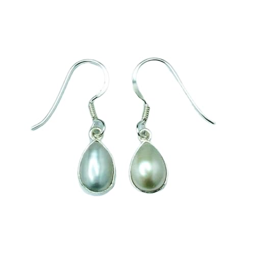 Boucles d'oreilles perles d'eau douce en argent 925 de haute qualité