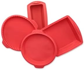 ZOLLNER24Set of 4 Baking Moulds, Silicone, Various Shapes