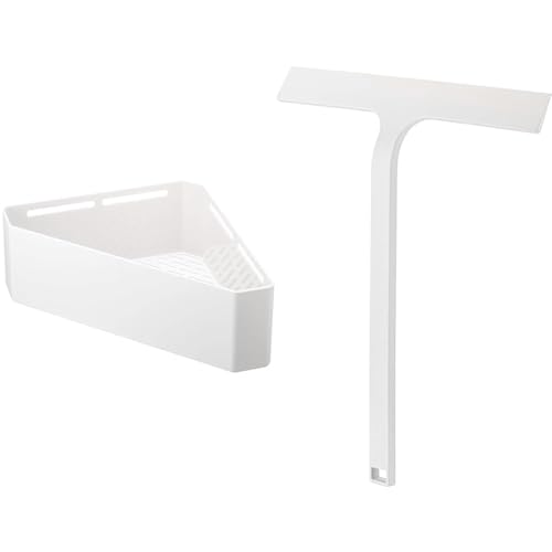 �y�Z�b�g�����z�R�����(Yamazaki) �}�O�l�b�g�o�X���[���R�[�i�[ �������჉�b�N �z���C�g ��33X18.5X10cm �^���[ 4264 + �R�����(Yamazaki) �}�O�l�b�g ���؂胏�C�p�[ �z���C�g ��W31XD4.3XH34.5cm �^