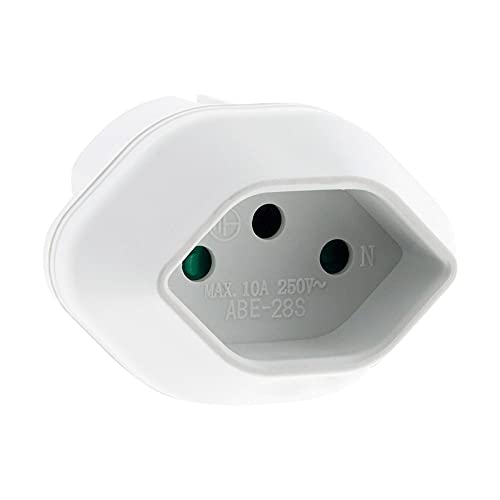 Zenitech Adaptateur Voyage Suisse vers France/UE - Blanc