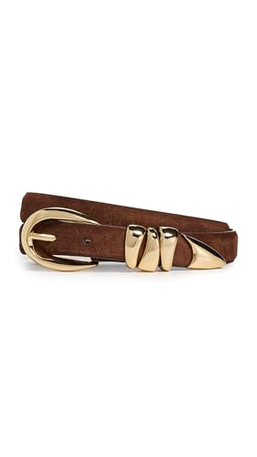 Madewell Women's Triple Metal Keeper Suede Belt