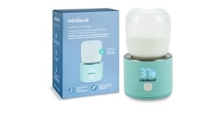 Miniland Scaldabagno portatile, leggero e compatto, con adattatori per biberon e cavo di ricarica, ideale per viaggi e passeggiate, accessori di alimentazione | Warmy On the Go