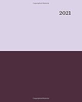 Pressier 2021 Planner : Weekly and Monthly Planner. January to December 2021 Planner, 8 X 10 Inches, Large (Purple Semi Cover) 1954226047 Book Cover