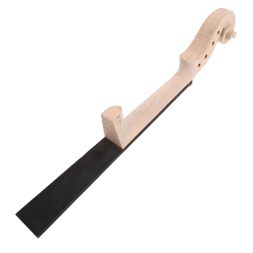 ifundom Unfinished Violin Fingerboard Neck Head Natural Fretboard Replacement for Music Students DIY Projects and Performances Exceptional Craftsmanship for Enhanced