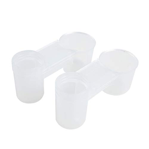 POPETPOP 20 Pcs Chicken Waterer - Water Bottle Bird Drinker Feeder Cup Chicken Pigeons Feeder Trough Animal Feeding Accessories - Image 4