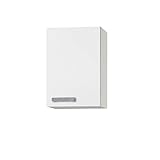 MMR Hängeschrank Küche DALLAS, 1-türig, 40 cm breit, wechselseitig montierbare Tür, Weiß