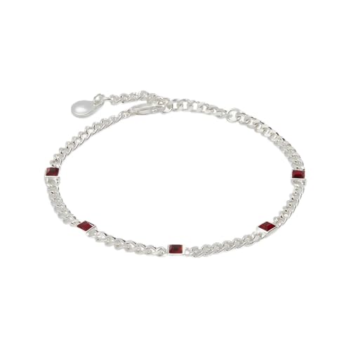 Image of Alex and Ani September Birthstone Sapphire Curb Chain Bracelet