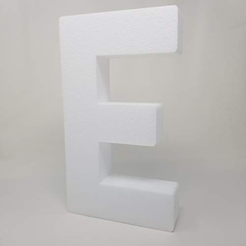 Free Standing - EPS Smooth Foam Letters for Weddings, Cakes, Arts & Crafts - 3 Sizes to Choose - 6
